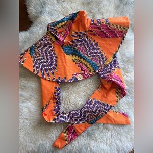 Farm Rio Orange Macau Print Women's Hat